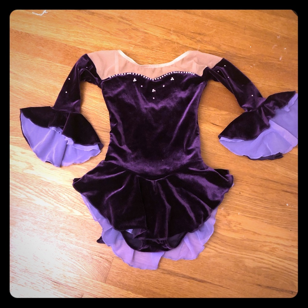 COPY - Custom made ice skating competition dress girls s